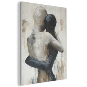 MuchoWow AKUSTICKÝ OBRAZ Abstraktné - Láska - Čiernobiele - Moderné 60x80 cm vyobraziť