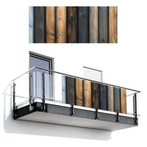 MuchoWow BALKÓNOVÁ ZÁSTENA Drevo - dosky - zmiešané 300x120 cm vyobraziť