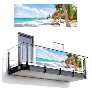 MuchoWow BALKÓNOVÁ ZÁSTENA Pláž - more - palmy 300x110 cm vyobraziť