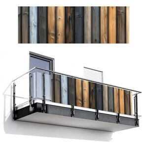 MuchoWow BALKÓNOVÁ ZÁSTENA Drevo - dosky - zmiešané 300x100 cm vyobraziť