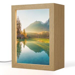 OnlyWow STOLNÁ LAMPA Jazero - Les - Hory - Príroda - Slnko - Krajina 15x20 cm vyobraziť