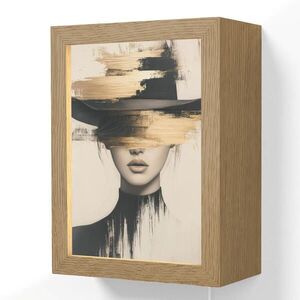 OnlyWow NÁSTENNÉ SVIETIDLO Žena - klobúk - farba 15x20 cm vyobraziť