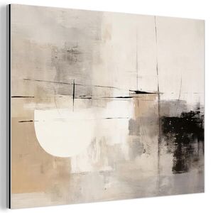 MuchoWow KOVOVÝ OBRAZ Abstraktné - Umenie - Sivé 80x60 cm vyobraziť