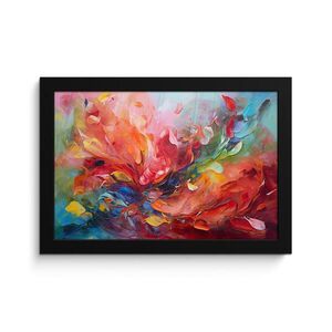 MuchoWow ZARÁMOVANÝ PLAGÁT Olejomaľba - Umenie - Abstraktné - Farebné 30x20 cm vyobraziť