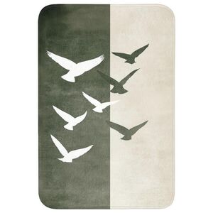 OnlyWow KÚPEĽŇOVÁ PREDLOŽKA Japandi - Vták - zelená 60x90 cm vyobraziť