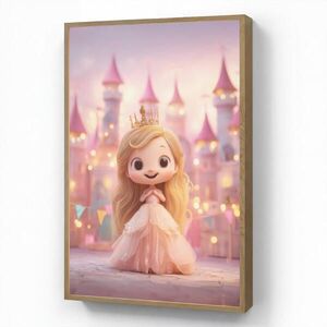 OnlyWow NÁSTENNÉ SVIETIDLO Princezná - ružová - hrad 60x90 cm vyobraziť