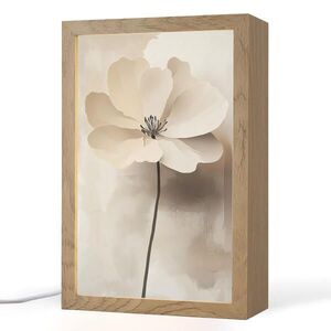 OnlyWow STOLNÁ LAMPA Kvetina - béžová - farba - tieň 20x30 cm vyobraziť