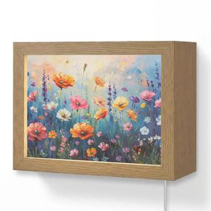 OnlyWow NÁSTENNÉ SVIETIDLO Kvety - Príroda - Akvarel - Umenie 20x15 cm vyobraziť