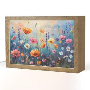OnlyWow STOLNÁ LAMPA Kvety - Príroda - Akvarel - Umenie 30x20 cm vyobraziť