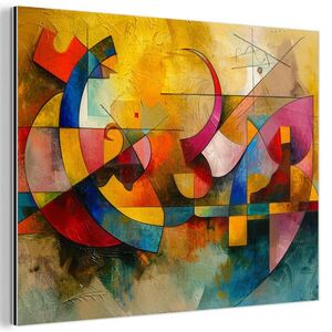 MuchoWow KOVOVÝ OBRAZ Umenie - abstraktné - moderné 80x60 cm vyobraziť