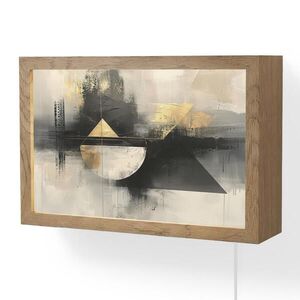 OnlyWow NÁSTENNÉ SVIETIDLO Abstraktné - čierne - farby - moderné 30x20 cm vyobraziť
