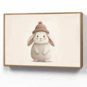 OnlyWow NOČNÁ LAMPA Králik - čiapka - uši - béžová 100x70 cm vyobraziť