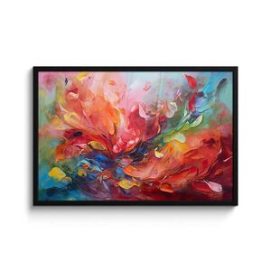 MuchoWow ZARÁMOVANÝ PLAGÁT Olejomaľba - Umenie - Abstraktné - Farebné 90x60 cm vyobraziť