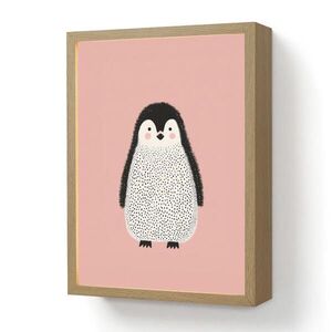 OnlyWow NOČNÁ LAMPA Tučniak - Bodky - Minimalistické - Ružové 30x40 cm vyobraziť
