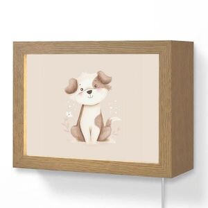 OnlyWow NÁSTENNÉ SVIETIDLO Pes - škvrnitý - hnedý 20x15 cm vyobraziť