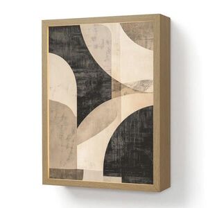 OnlyWow NÁSTENNÉ SVIETIDLO Abstraktné - Tvary - Moderné - Béžové 30x40 cm vyobraziť