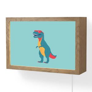 OnlyWow NÁSTENNÉ SVIETIDLO Dinosaurus - Modrá - Slnečné okuliare 30x20 cm vyobraziť