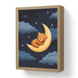 OnlyWow NÁSTENNÉ SVIETIDLO Medvedík - Mesiac - Mraky - Hviezdy 30x40 cm vyobraziť