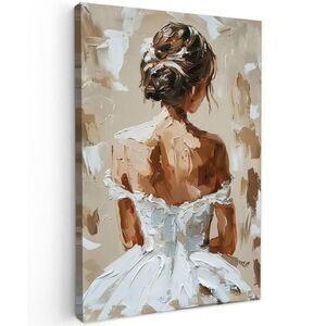 MuchoWow OBRAZ NA PLÁTNE Žena - Farba - Abstraktná - Béžová - Moderná 60x90 cm vyobraziť