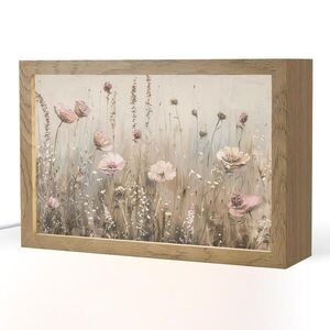 OnlyWow STOLNÁ LAMPA Kvety - Ružová - Moderné - Béžová 30x20 cm vyobraziť