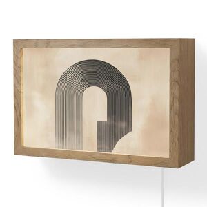 OnlyWow NÁSTENNÉ SVIETIDLO Luk - Pruhy - Minimalistický - Čierny 30x20 cm vyobraziť