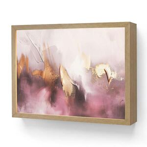 OnlyWow NÁSTENNÉ SVIETIDLO Fialová - abstraktné - farba - zlatá 40x30 cm vyobraziť