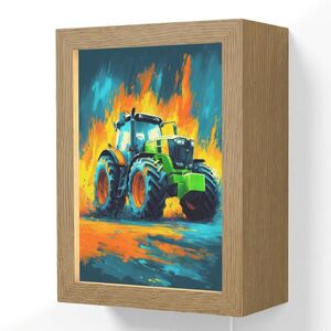 OnlyWow NÁSTENNÉ SVIETIDLO Abstrakt - Traktor - zelený 15x20 cm vyobraziť