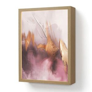 OnlyWow NÁSTENNÉ SVIETIDLO Fialová - abstraktné - farba - zlatá 30x40 cm vyobraziť