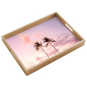 OnlyWow PODNOS Palmy - Fialová - Oblaky - Obloha 50x35 cm vyobraziť