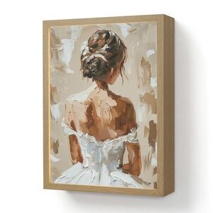 OnlyWow NÁSTENNÉ SVIETIDLO Žena - Farba - Abstraktná - Béžová - Moderná 30x40 cm vyobraziť