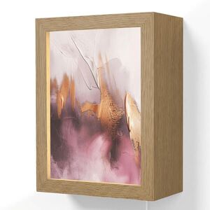 OnlyWow NÁSTENNÉ SVIETIDLO Fialová - abstraktné - farba - zlatá 15x20 cm vyobraziť
