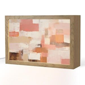 OnlyWow STOLNÁ LAMPA Umenie - Ružová - Abstraktné 30x20 cm vyobraziť