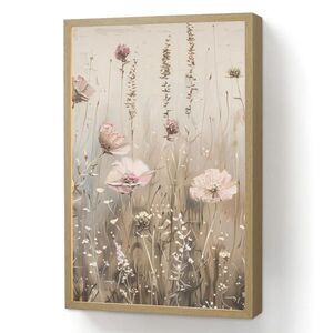 OnlyWow NÁSTENNÉ SVIETIDLO Kvety - Ružová - Moderné - Béžová 40x60 cm vyobraziť