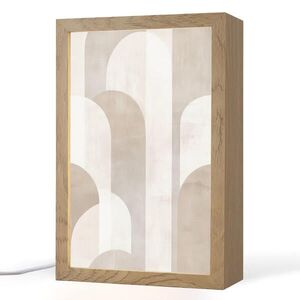 OnlyWow STOLNÁ LAMPA Abstraktné oblúky - Moderné - Béžové 20x30 cm vyobraziť