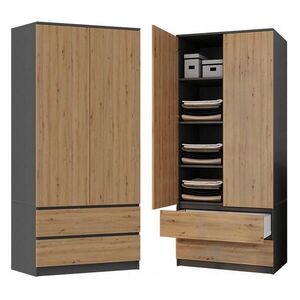 RAUMHIRSCH FURNITURE SKRÍŇ Anthrazit, Artisan 90/180/50 vyobraziť