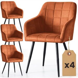 RAUMHIRSCH FURNITURE ČALÚNENÁ STOLIČKA, sada 4 ks, kovové nohy, bronzová, čierna 54/82/58 vyobraziť