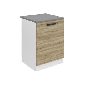 B BELINI GROUP SPODNÁ skrinka pod drez 60 cm SDZ, s pracovnou doskou, s 1 dvierkami, dub Sonoma vyobraziť