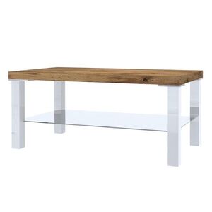 B BELINI GROUP OBÝVACÍ stôl 90 x 45 cm, biely / dub Wotan vyobraziť