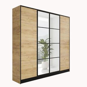 Kier Furniture ŠATNÍK EDEN 4-dverový v1 - 206, 4x205x39 cm - Dub Craft Gold vyobraziť