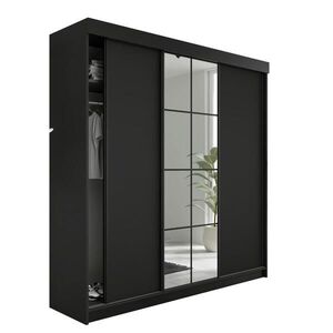 Kier Furniture SKRIŇA S POSUVNÝMI DVERAMI LAMARO - 200x205x59 cm - Čierna vyobraziť