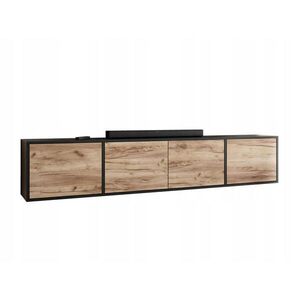 Kier Furniture TV STOLOK EDI 4 Čierna / Dub Craft Gold – 4-dverový vyobraziť