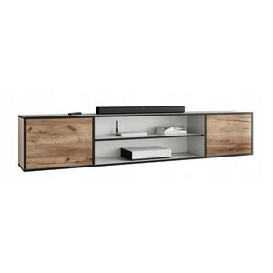 Kier Furniture TV STOLOK EDI 4 Biela / Dub Craft Gold – 2-dverový vyobraziť