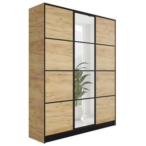 Kier Furniture ŠATNÍK EDEN 3-dverový v2 - 156, 4x205x39 cm - Dub Craft Gold vyobraziť