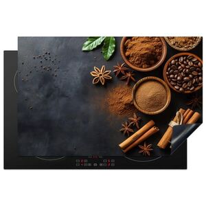 MuchoWow KRYT NA SPORÁK Škorica - Betón - Káva - Škoricové tyčinky - Korenie 81x52 cm vyobraziť