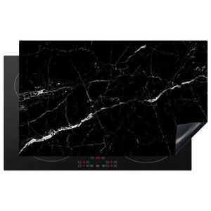 MuchoWow KRYT NA SPORÁK Mramorový vzhľad - čierny - luxusný 85x52 cm vyobraziť