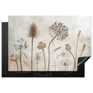MuchoWow KRYT NA SPORÁK Kvety - Akvarel - Zátišie - Hnedá - Vintage 76x51.5 cm vyobraziť