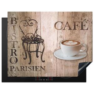 MuchoWow KRYT NA SPORÁK Bistro Parisien - Kaviareň - Káva - Vintage 77x59 cm vyobraziť