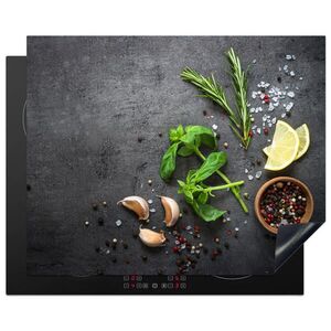 MuchoWow KRYT NA SPORÁK Lipa - bylinky - korenie - zelená - sivá - betón 65x52 cm vyobraziť
