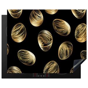 MuchoWow KRYT NA SPORÁK Vajíčka - zlaté - vzor 65x52 cm vyobraziť