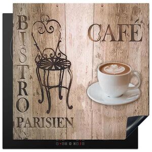 MuchoWow KRYT NA SPORÁK Bistro Parisien - Kaviareň - Káva - Vintage 78x78 cm vyobraziť